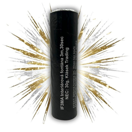 Fontanna iskier Klasek IF3MA - 30 sekund, wysokość 3m