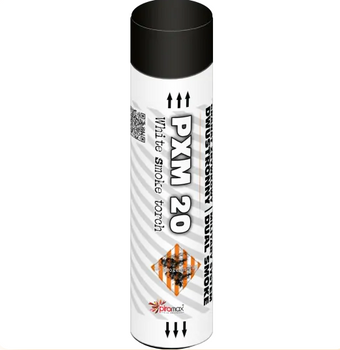 Dym Piromax BIAŁY DWUSTRONNY PXM20 (WHITE) - kaliber 30mm