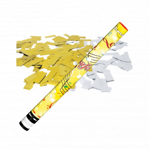 Konfetti Pneumatyczne Triplex 60cm ZŁOTE i SREBRNE TXK081