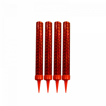 Fontanny tortowe Triplex 12cm CZERWONE TXF358-1 - 4 szt.