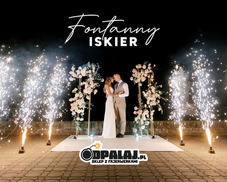 Fontanna iskier SILVER (no smell) XT1026 - 10 sekund, wysokość 3m