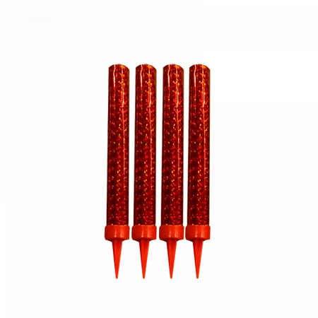 Fontanny tortowe Triplex 12cm CZERWONE TXF358-1 - 4 szt.