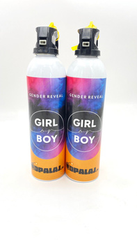 Gender Reveal Boy or Girl - Gaśnica z proszkiem