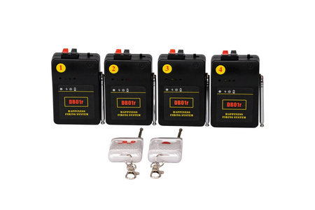 System do zdalnego odpalania fontann i fajerwerków - 4 niezależne kanały DB01R-4